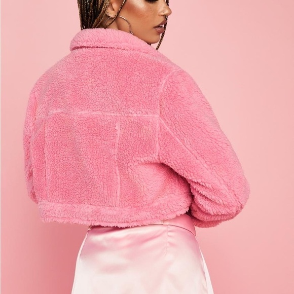 Fashion Nova cropped Sherpa jacket - Picture 8 of 9